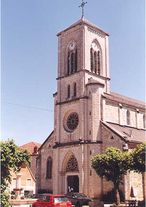 Church in Champagne en Valromey, France, 12 june 2001