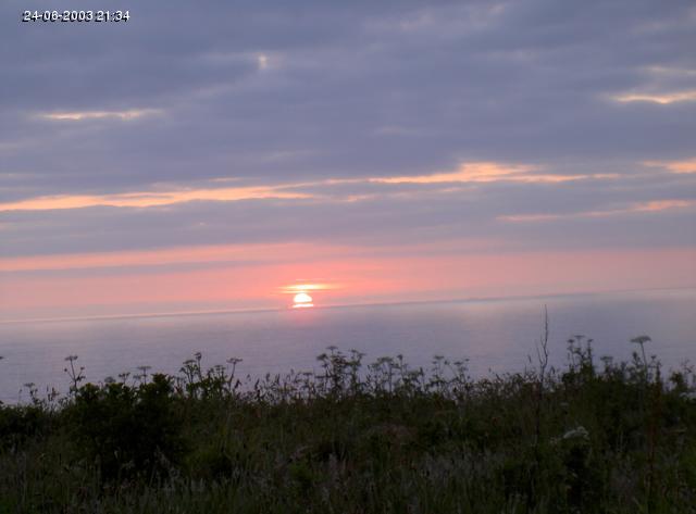 Sunset, Tintagel, Cornwall, 24-06-2003