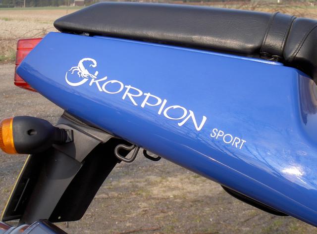 Skorpion logo on rear